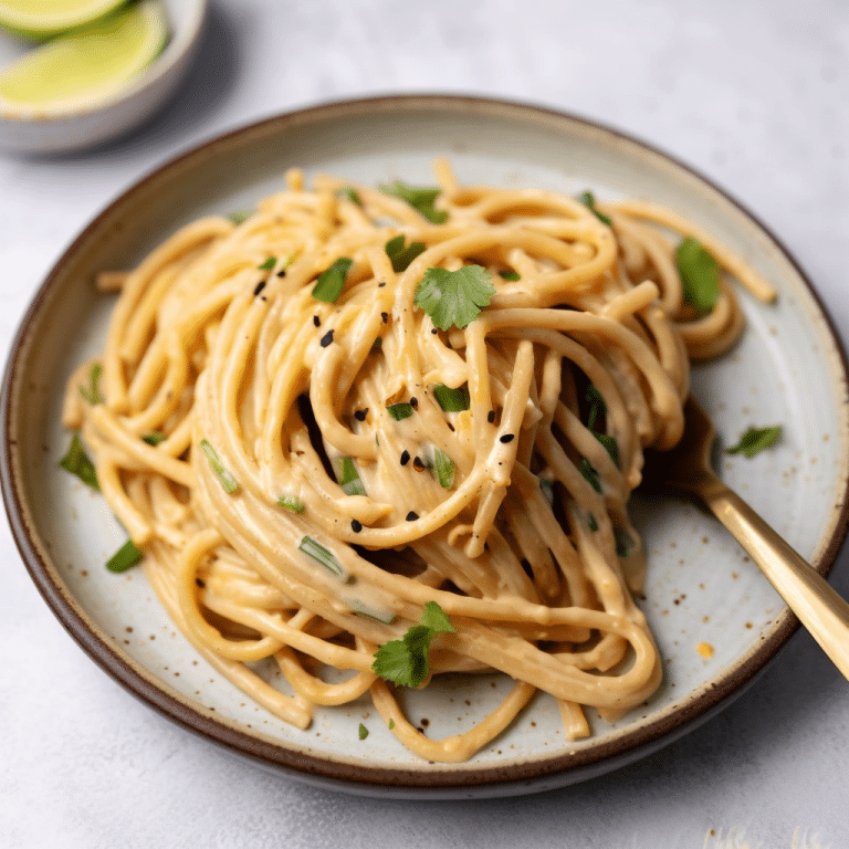 Quick and Simple Tahini Pasta Recipe