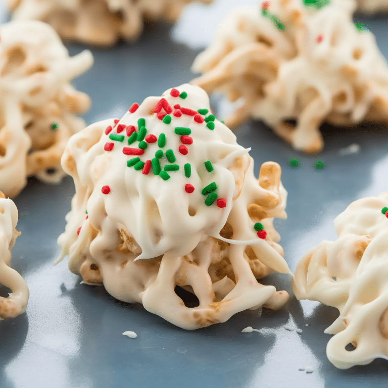 White Chocolate Haystacks Made at Home