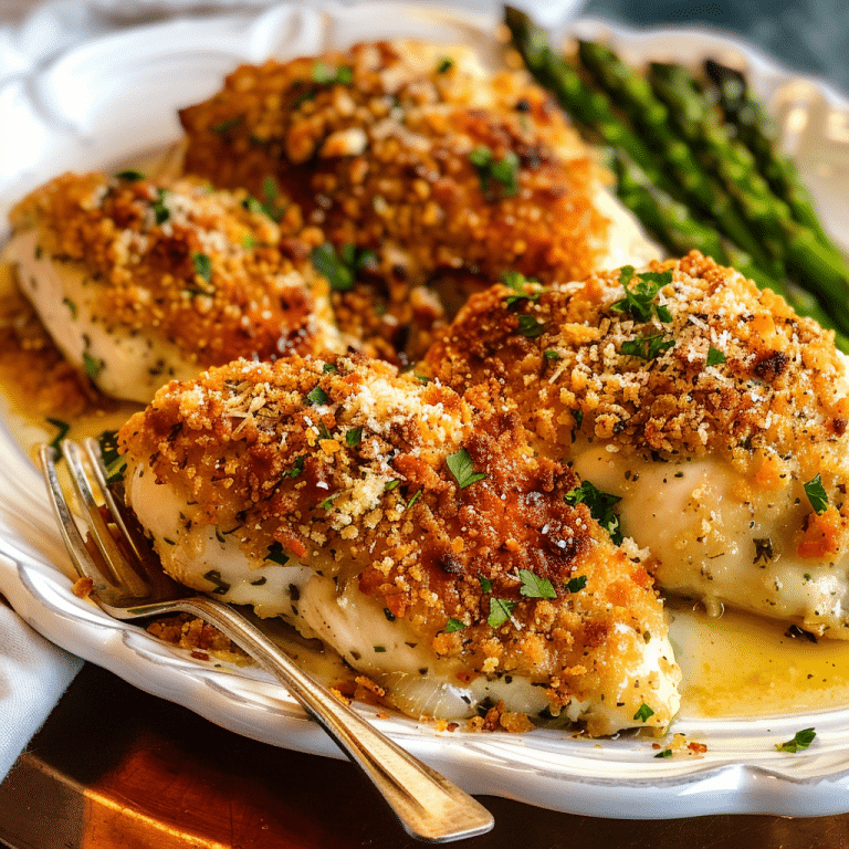 Easy Homemade Garlic Parmesan Crusted Chicken