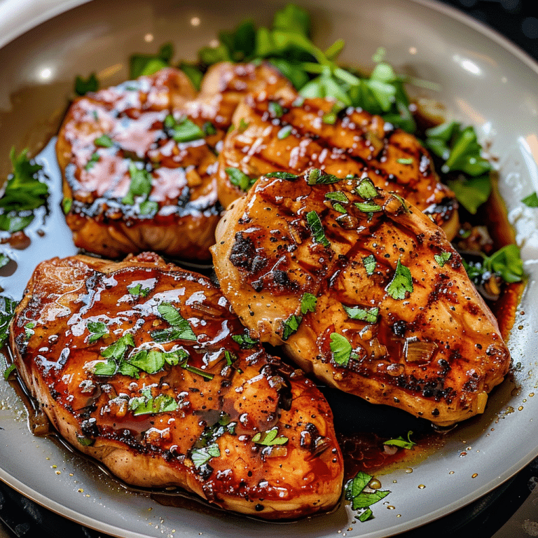 Cooking Honey Garlic Pork Chops