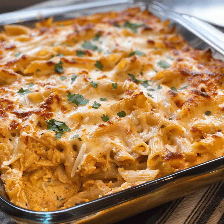 Quick and Simple Recipe for Mexican Chicken Alfredo Casserole