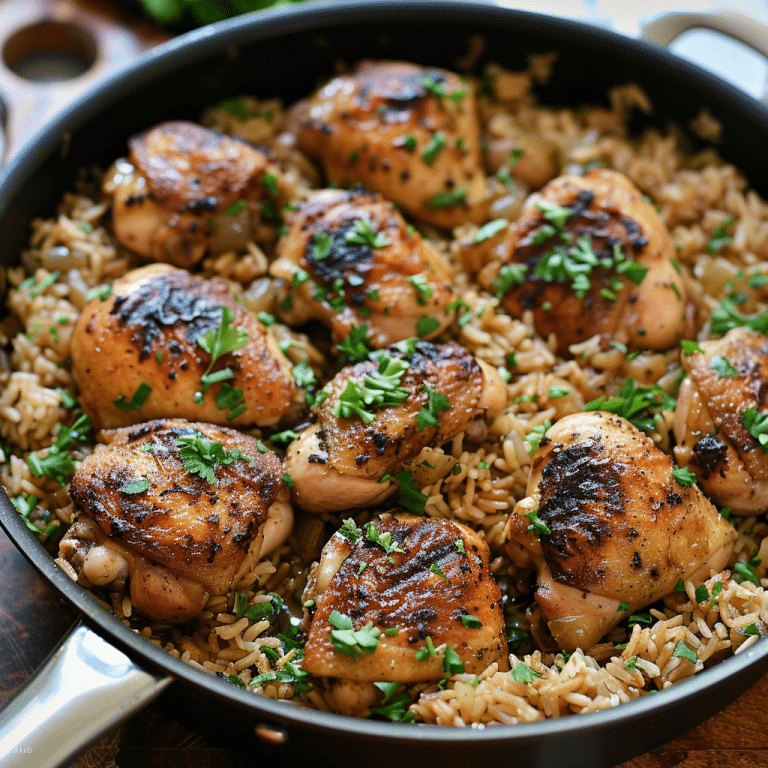 Cooking One-Pot Chicken and Rice