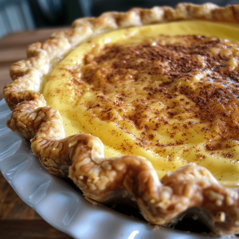 Classic Cream Custard Pie Recipe