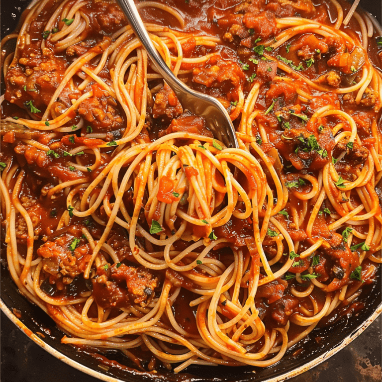 Cooking Old School Spaghetti with Meat Sauce