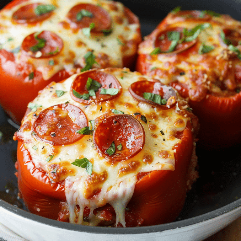 Cooking Pizza Stuffed Peppers in a Slow Cooker