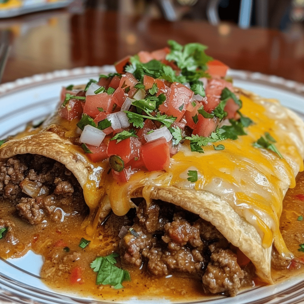 Beef and Cheese Chimichanga