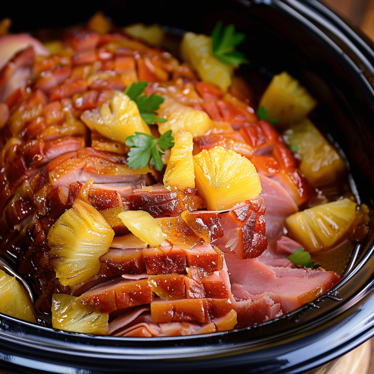 How to Make Crock Pot Brown Sugar Pineapple Ham