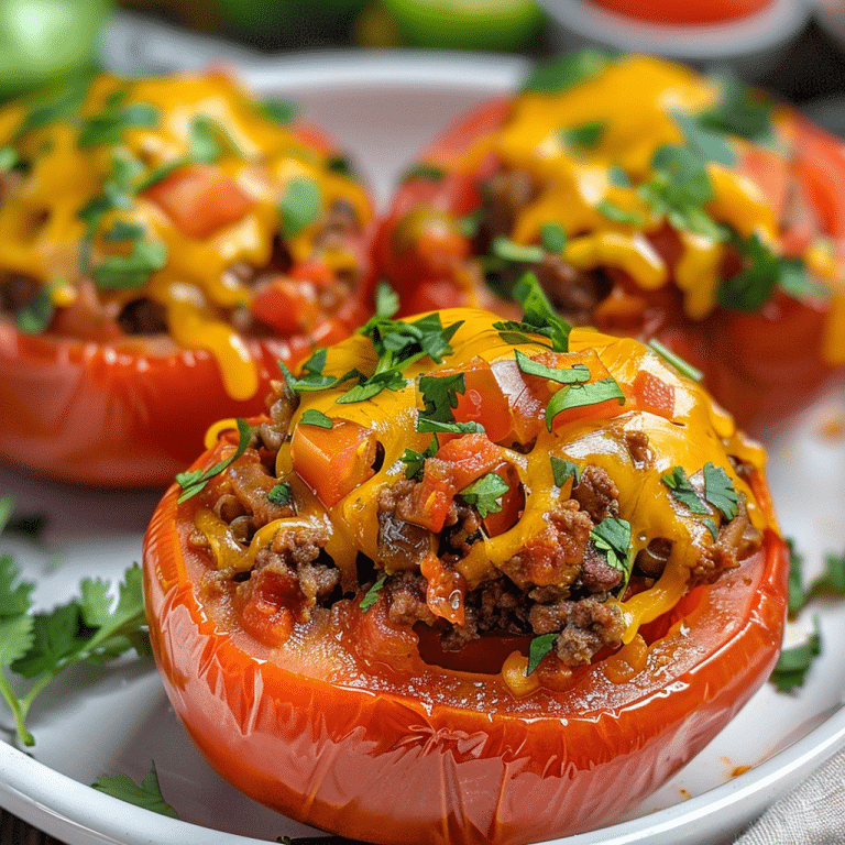 How to Make Healthy Taco Stuffed Tomatoes