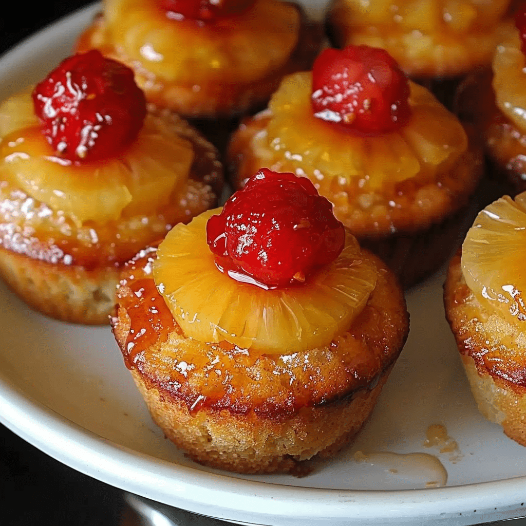 Pineapple Upside-Down Cupcakes