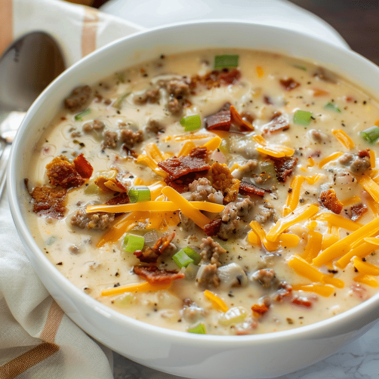 Creamy Cheeseburger Soup