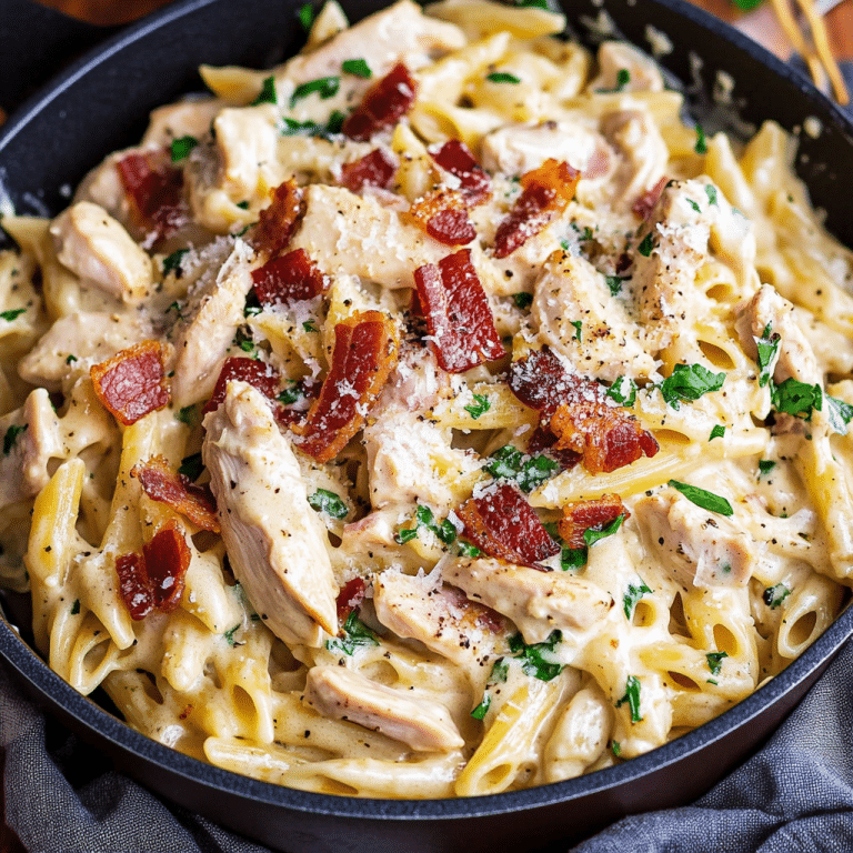 Creamy Chicken Pasta with Bacon