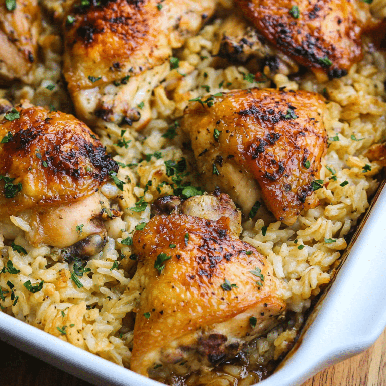 Oven Baked Chicken and Rice