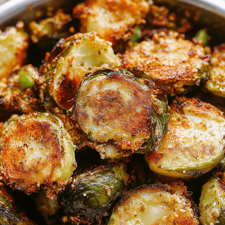 Garlic Parmesan Roasted Brussels Sprouts