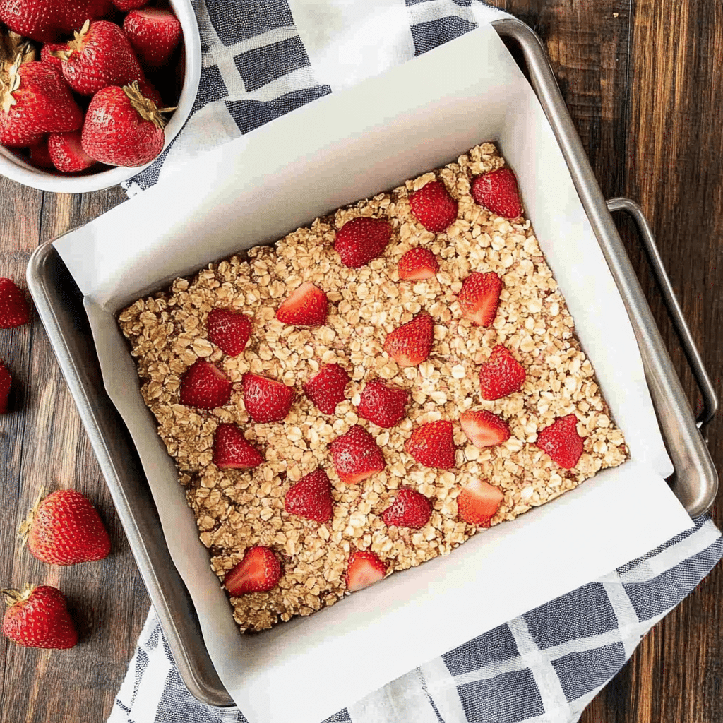 Strawberry Oatmeal Bars