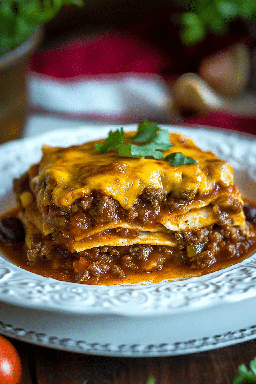 Beef Enchilada Casserole