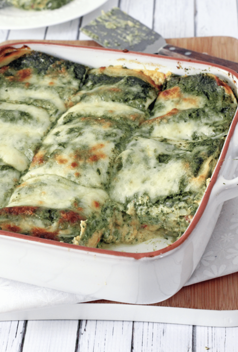 Butternut Squash Lasagna with Parmesan Spinach Sauce