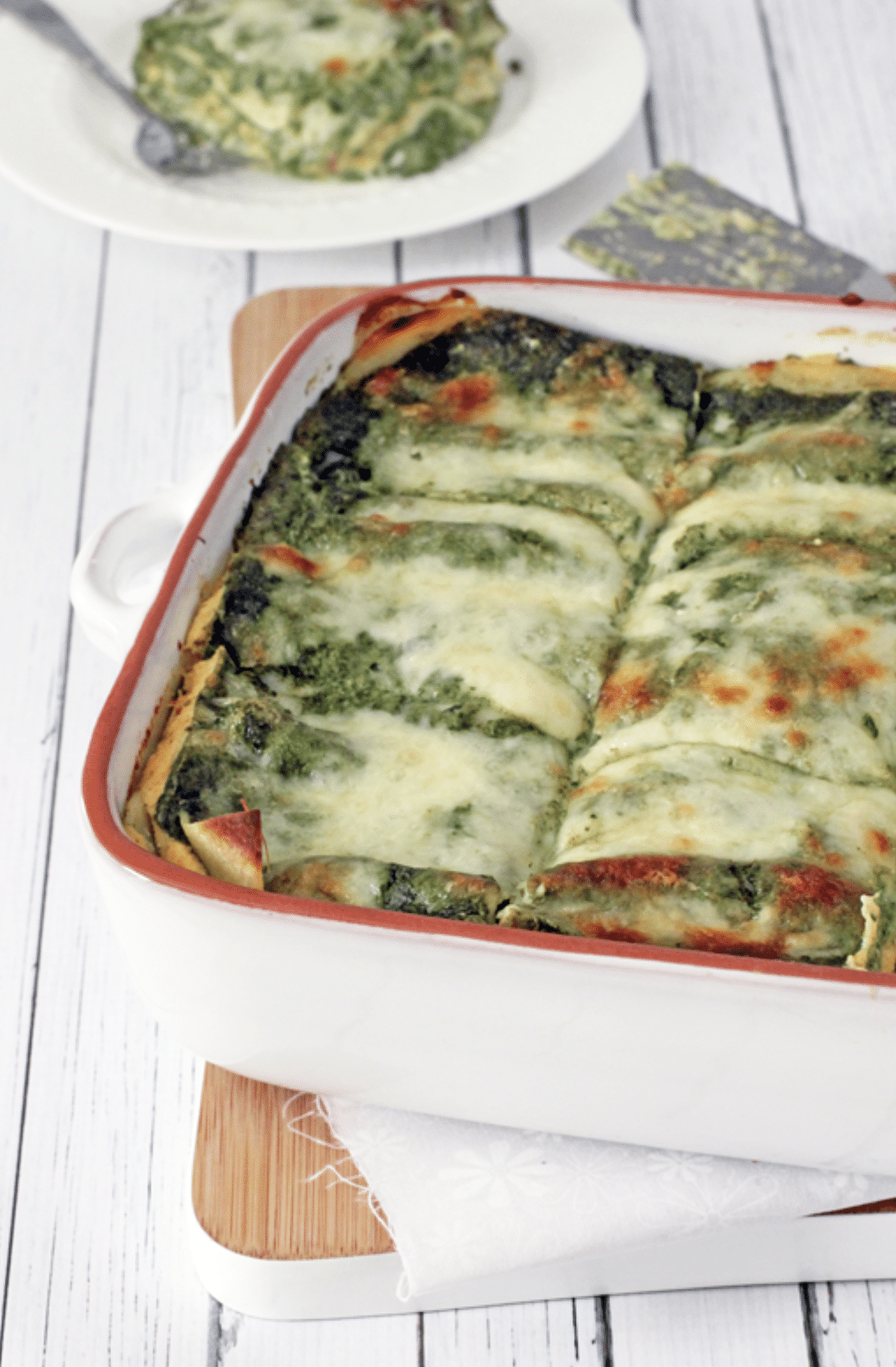 Butternut Squash Lasagna with Parmesan Spinach Sauce