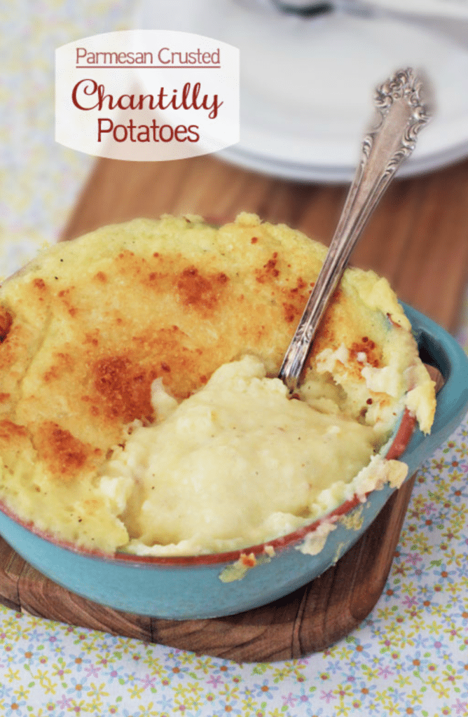 Parmesan Crusted Chantilly Potatoes