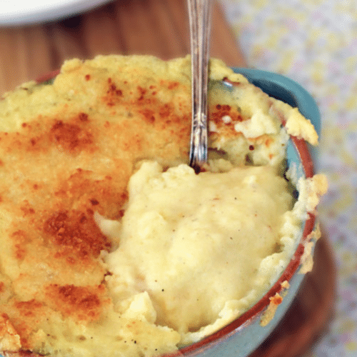 Parmesan Crusted Chantilly Potatoes