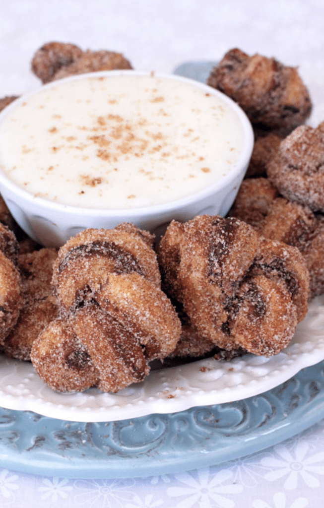 Cinnamon Roll Puff Pastry Knots with Cream Cheese Glaze