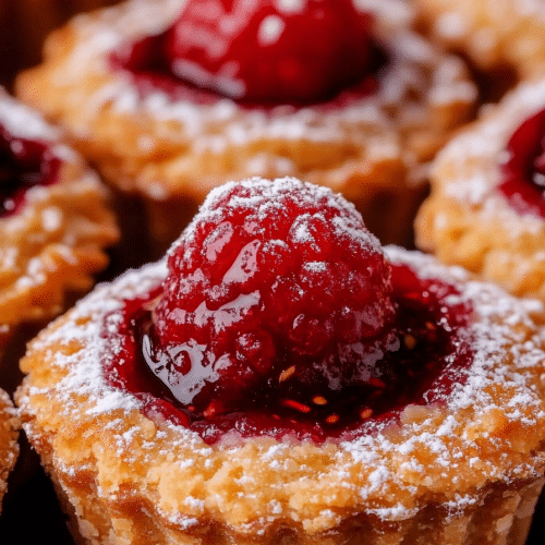 Mini Raspberry Almond Tarts