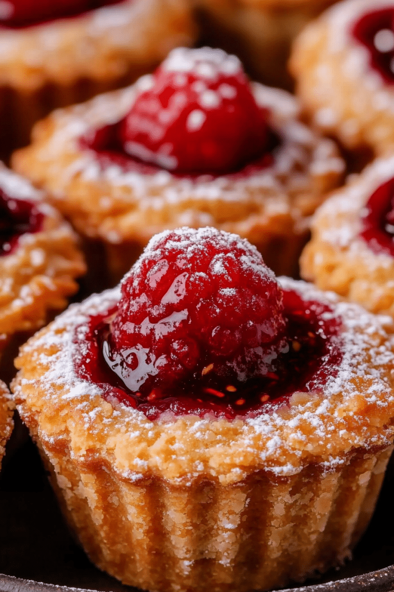 Mini Raspberry Almond Tarts