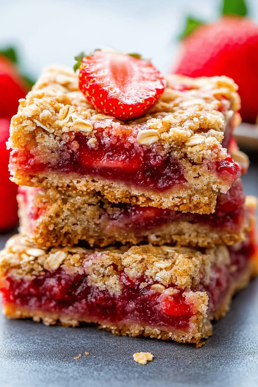 Strawberry Oatmeal Bars