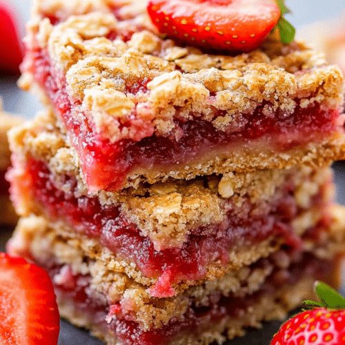 Strawberry Oatmeal Bars