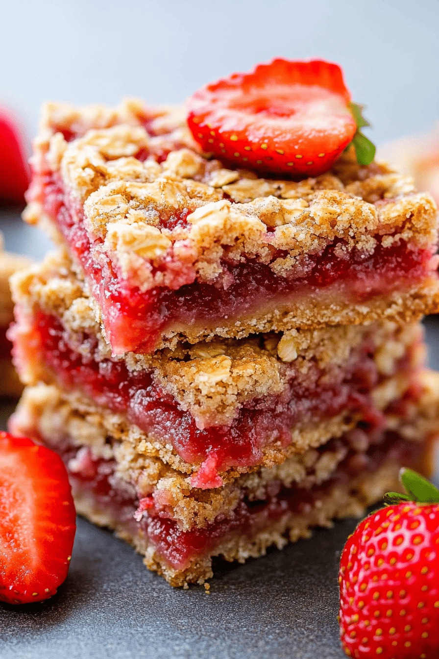 Strawberry Oatmeal Bars