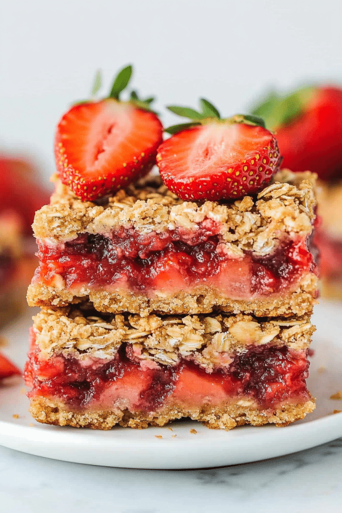 Strawberry Oatmeal Bars