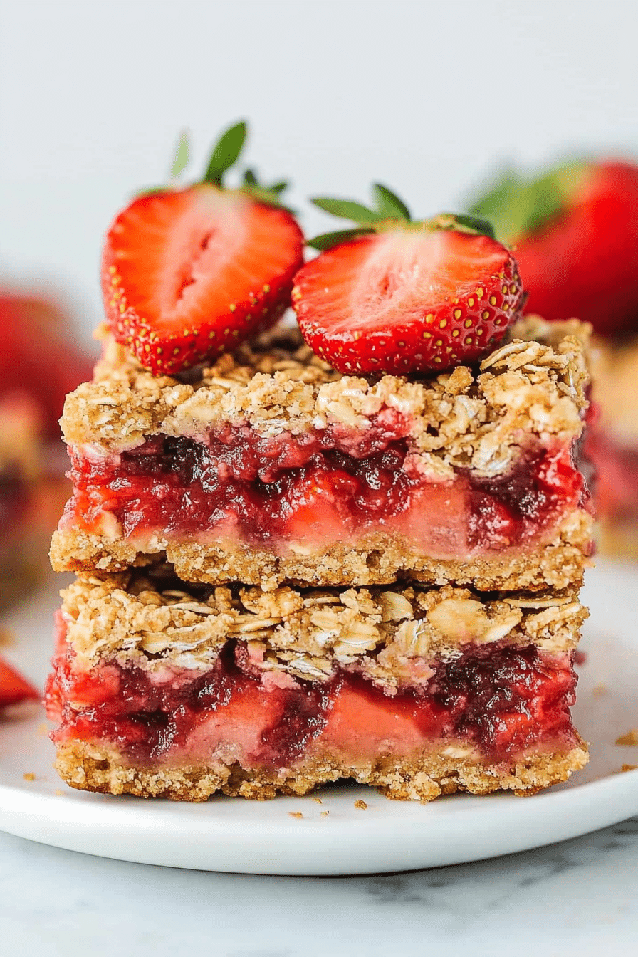 Strawberry Oatmeal Bars