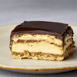 No Bake Cannoli Eclair Cake