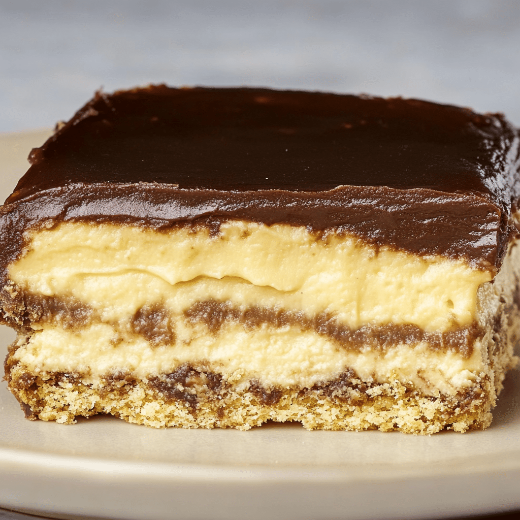 No Bake Cannoli Eclair Cake