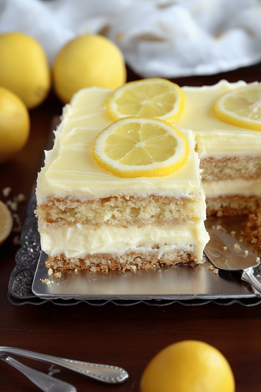 LEMON ECLAIR CAKE