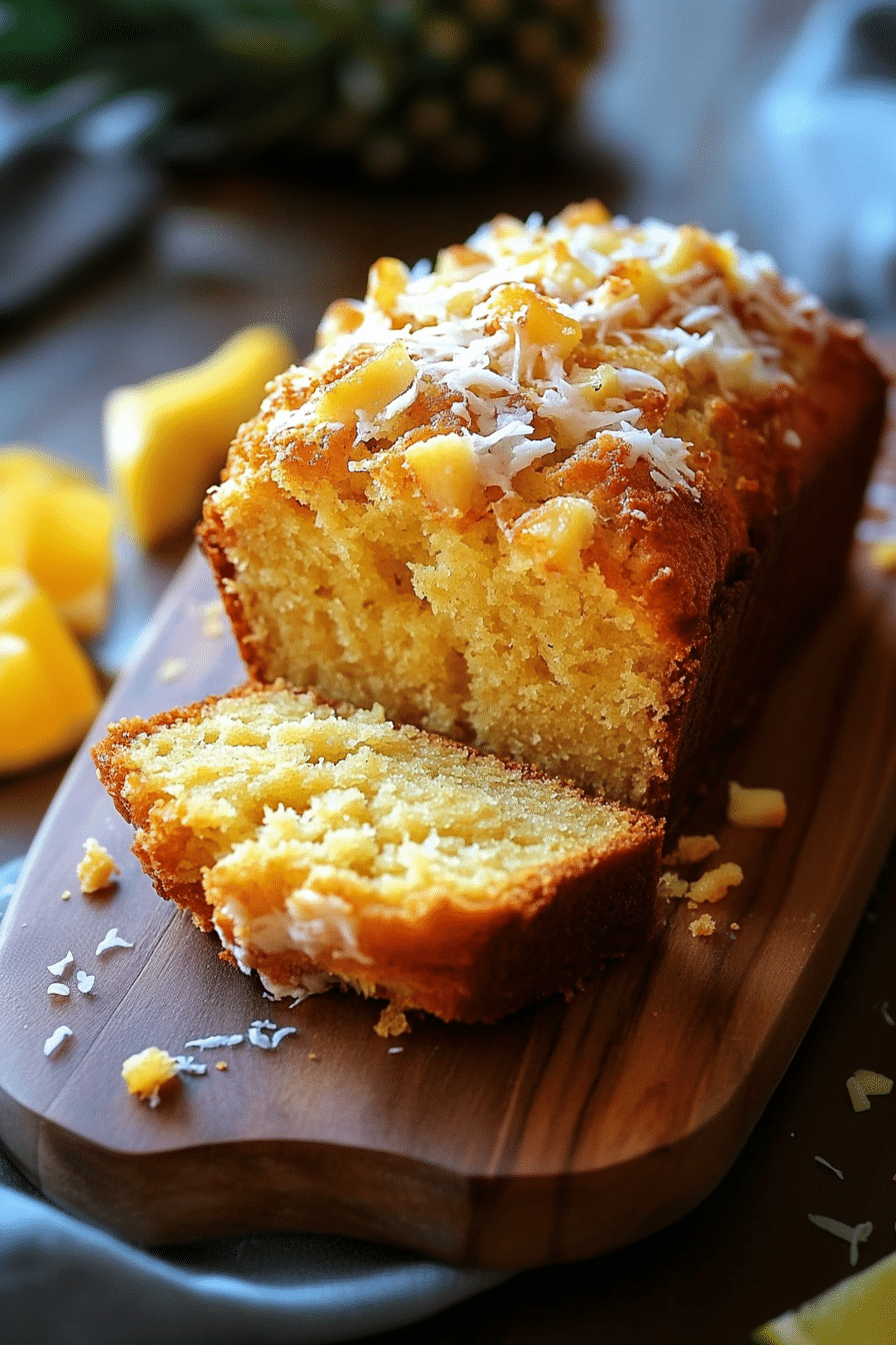 Pina Colada Quick Bread