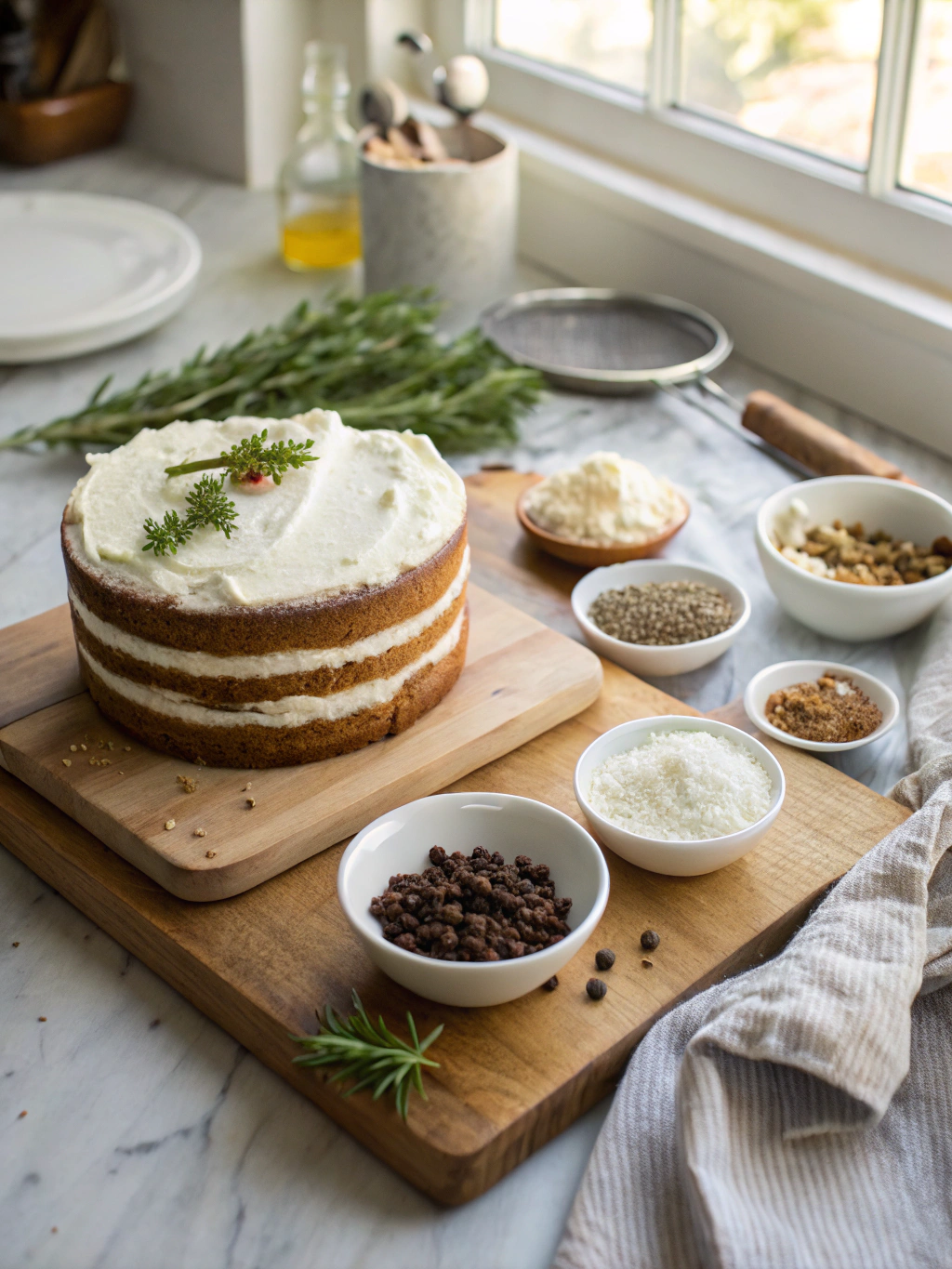 Cannoli Layer Cake Recipe ingredients