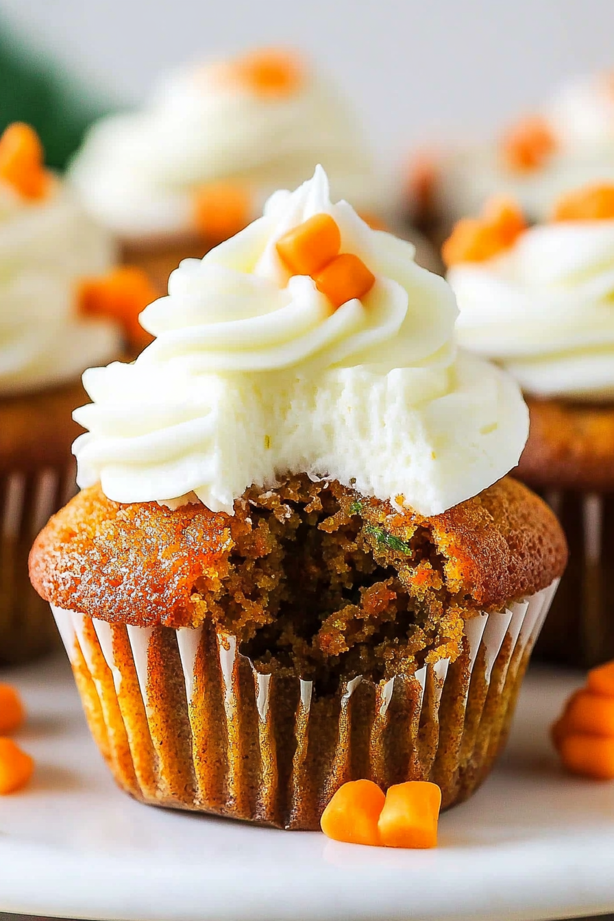 Carrot Cake Cupcakes Recipe: How to Make Moist and Delicious Treats Final Dish Presentation