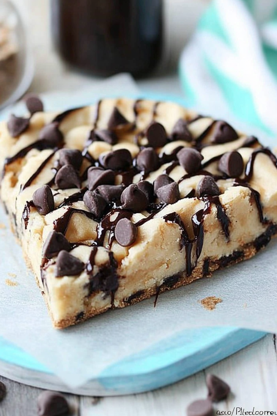 Chocolate Chip Cookie Dough Pizza Recipe Final Dish Presentation
