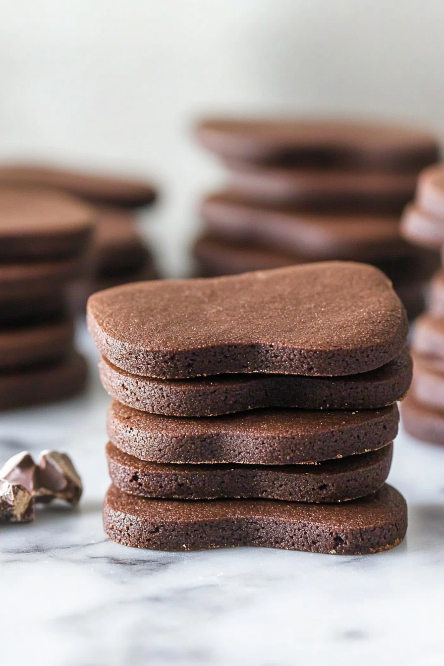Chocolate Cut Out Cookies Recipe Final Dish Presentation