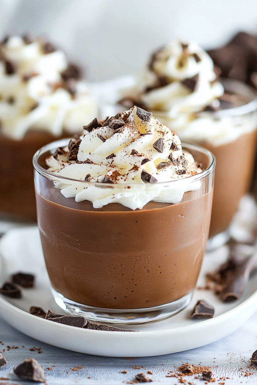 Chocolate Mousse with Cookie Crumbles Recipe Final Dish Presentation