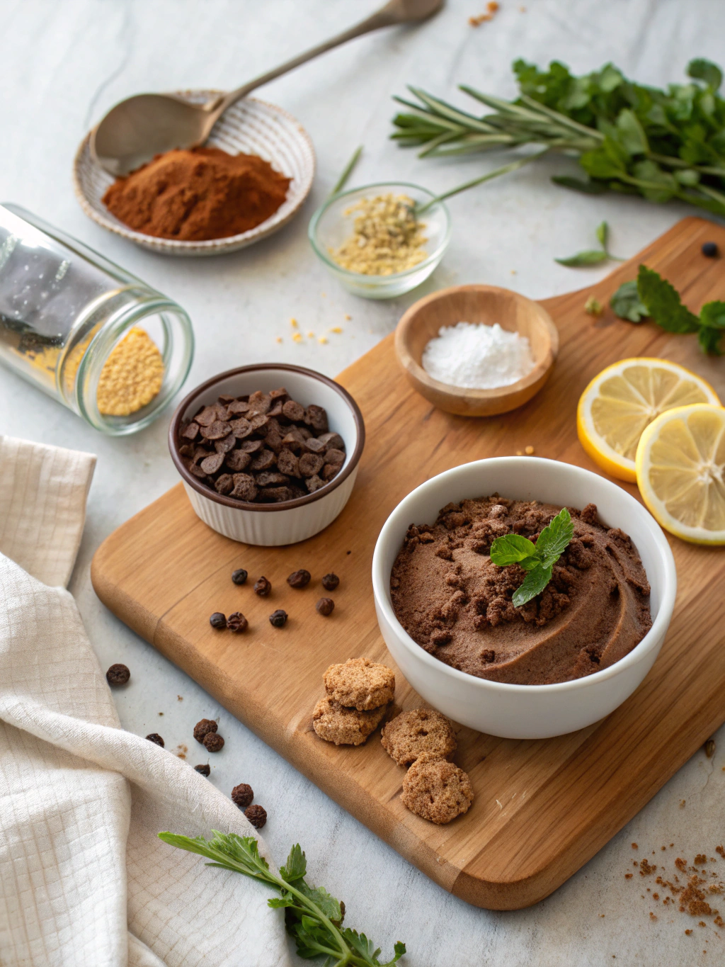 Chocolate Mousse with Cookie Crumbles Recipe ingredients