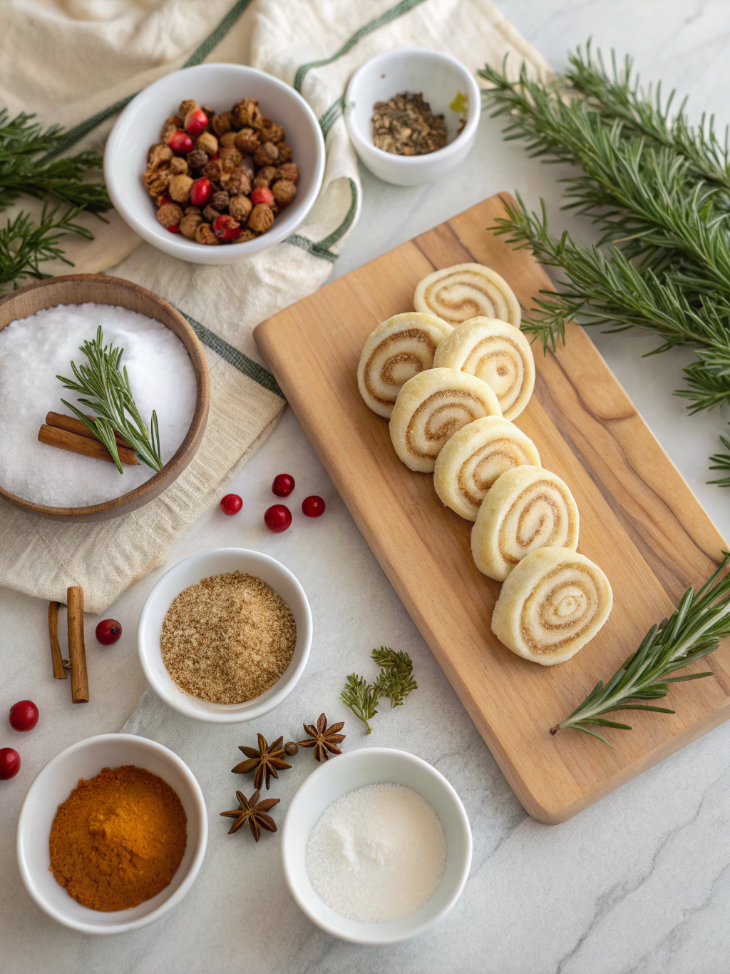Christmas Pinwheel Cookies Recipe Ingredients