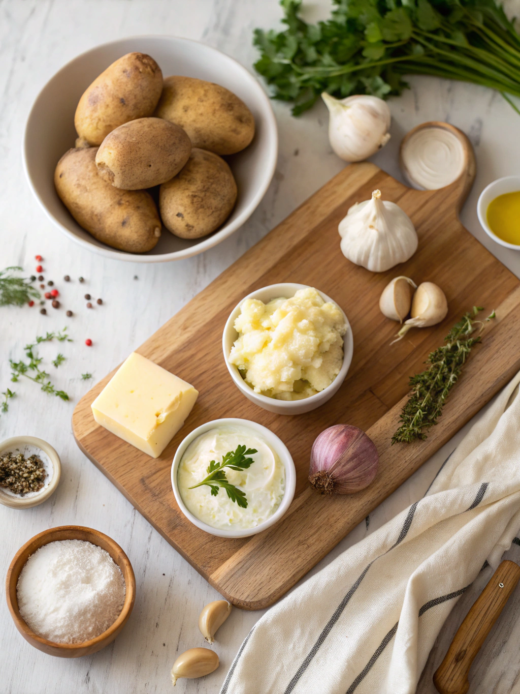 Chunky Garlic Mashed Potatoes Recipe ingredients