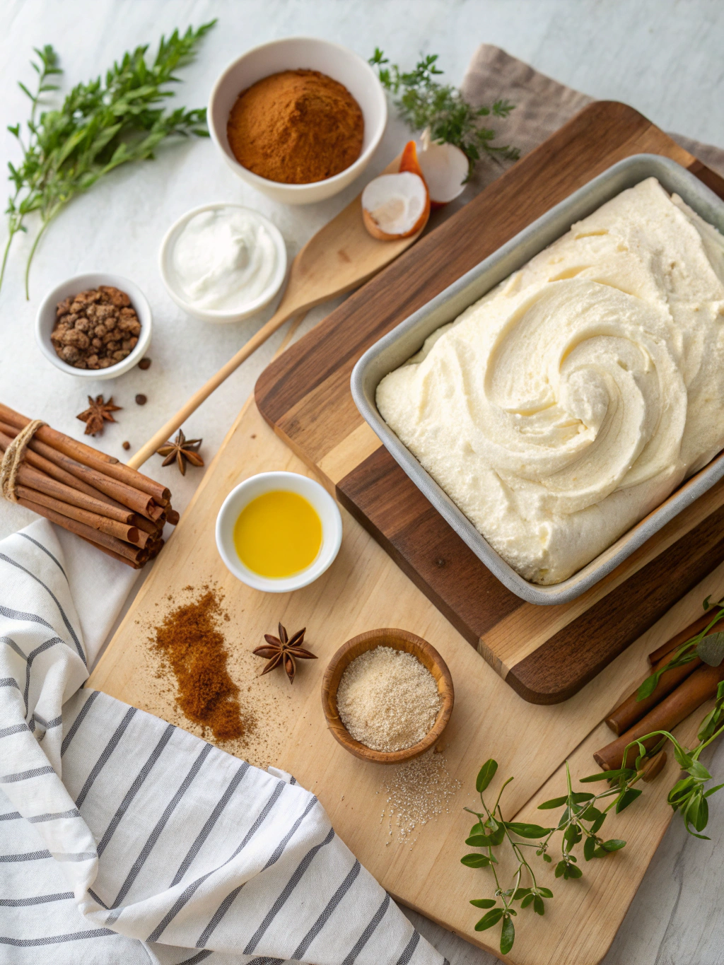 Cinnamon Roll Poke Cake Recipe ingredients
