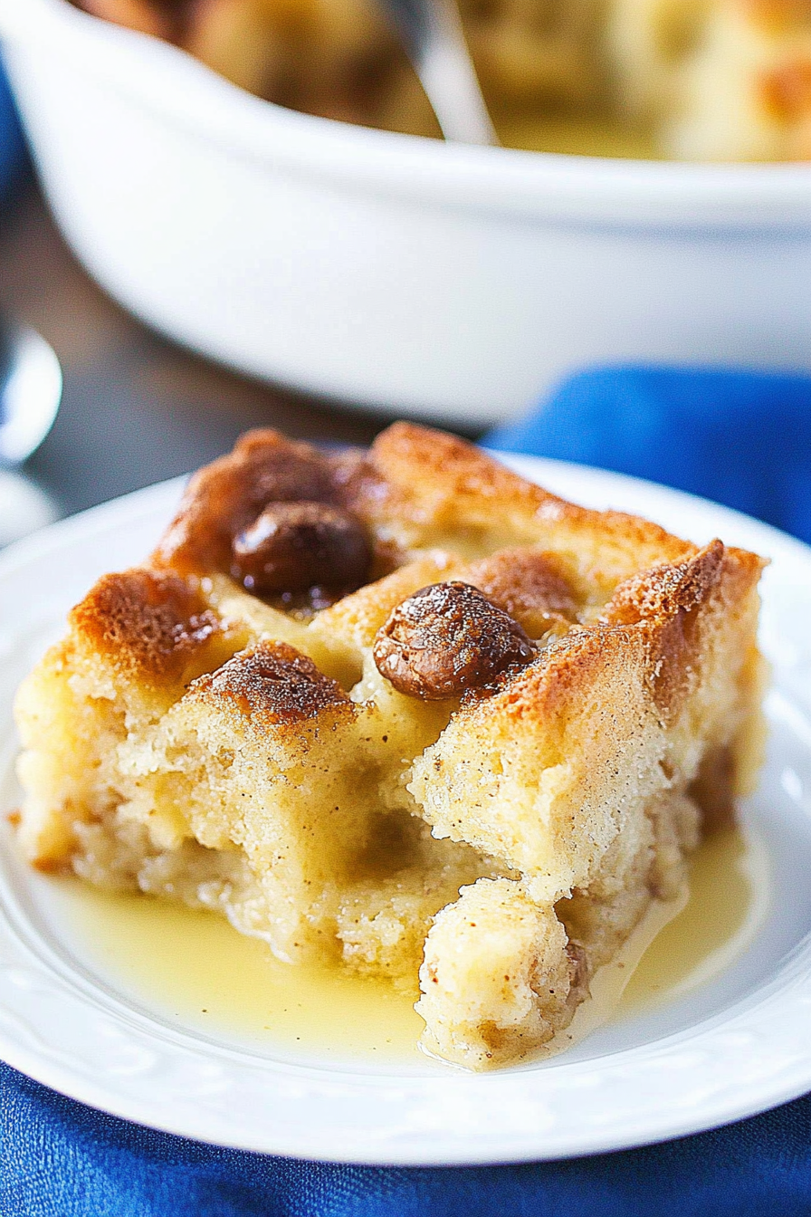 Classic Bread Pudding Recipe Final Dish Presentation