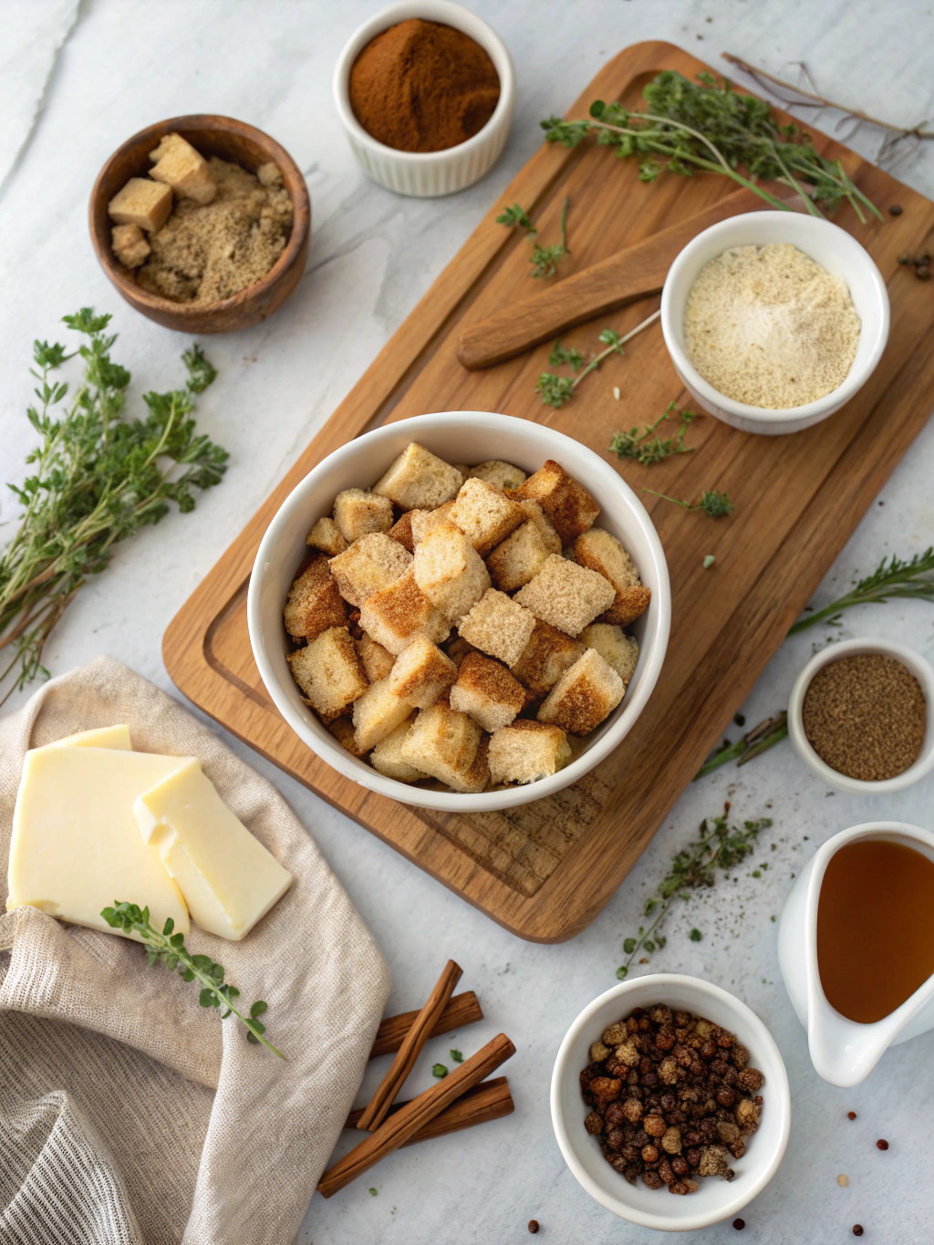 Classic Bread Pudding Recipe ingredients