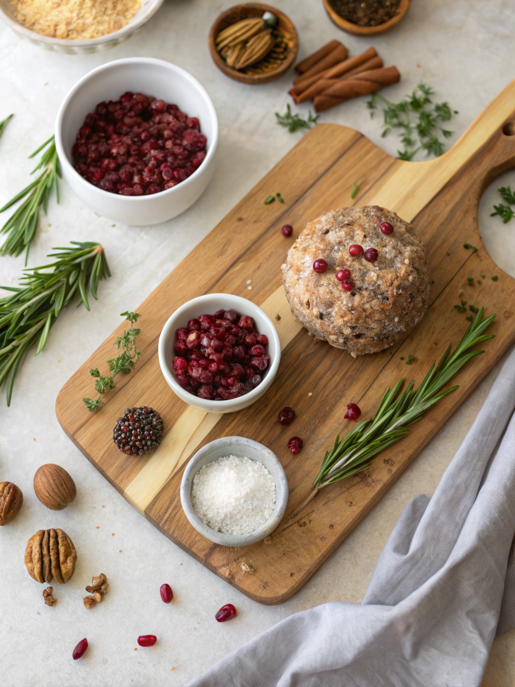 Cranberry Pecan Cheese Ball Recipe ingredients