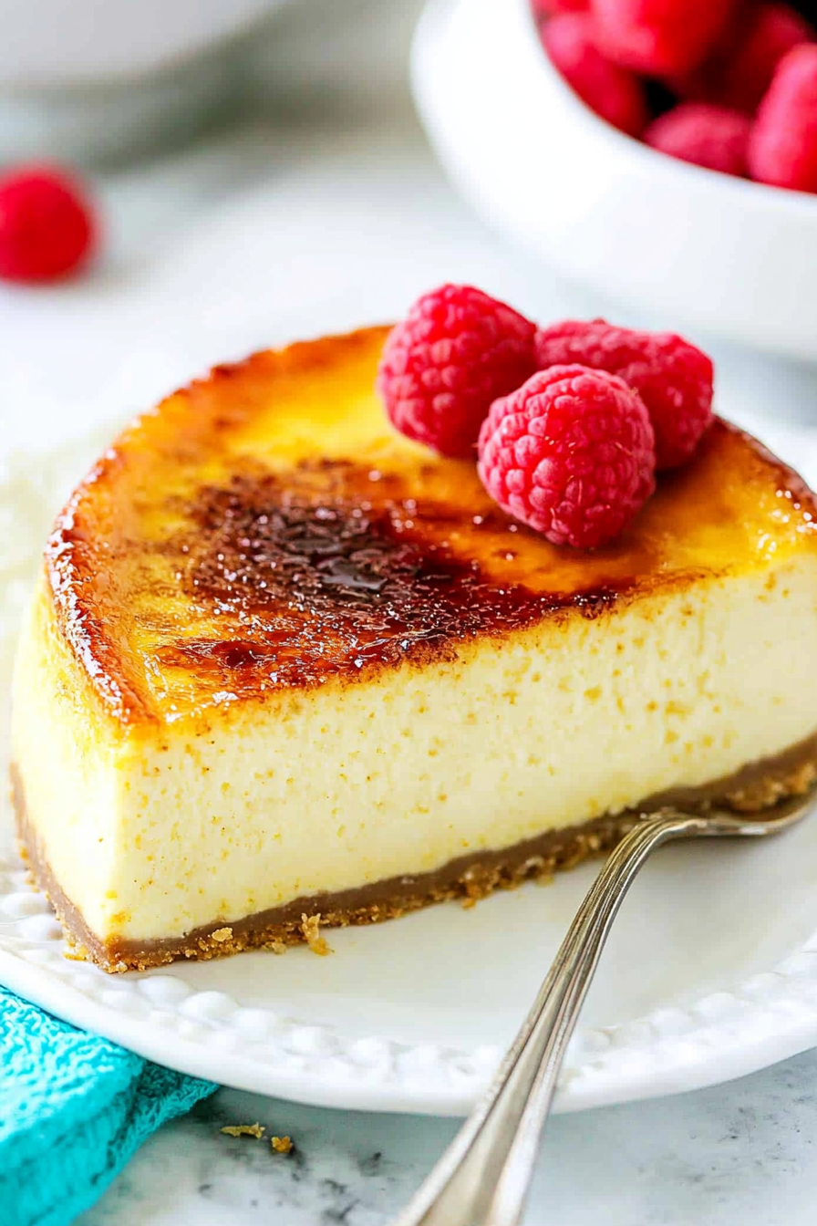 Creme Brulee Cheesecake Recipe: A Fusion of Two Classic Desserts Final Dish Presentation