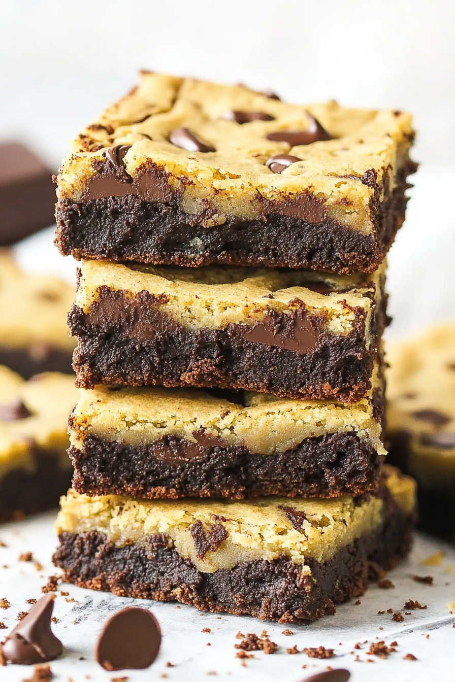 Delicious Brookies Recipe - How to Make the Perfect Blend of Brownies and Cookies Final Dish Presentation