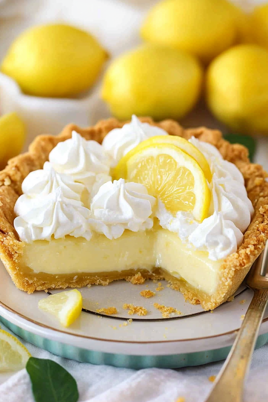 Deliciously Creamy Lemon Tart Recipe Final Dish Presentation